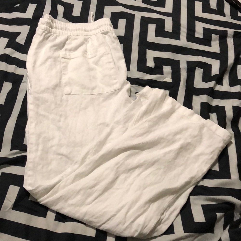 women’s wide leg canvas pants